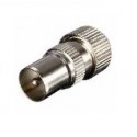 Metal Coax Plug  (SCREW) - MALE