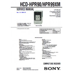 Sony HCD-HPR90 CMT-HPR90 Service Manual