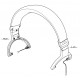 Sony Headphone Headband for MDR-M1 YY2983 S0X50046761