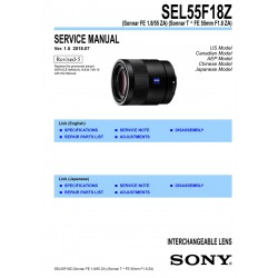 Sony SEL55F18Z Service Manual