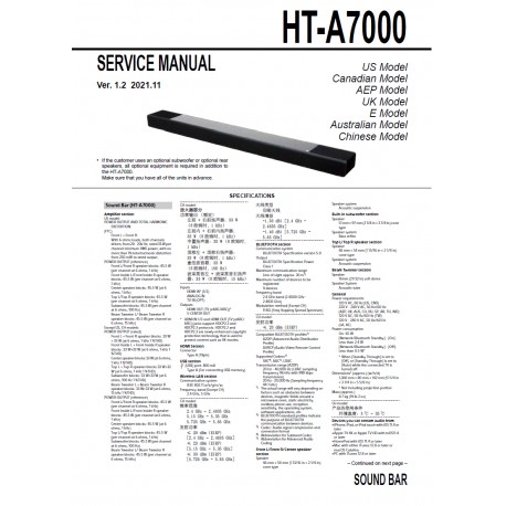 Sony HT-A7000 Service Manual