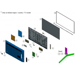 KD55X85J Sony Television Exploded Diagram