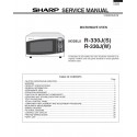 Sharp Microwave R-330J(S) / R-330J(W) Service Manual