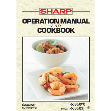 Sharp Microwave R-330J(S) R-330J(W) Instruction Manual