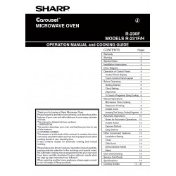 Sharp Microwave R-230F Instruction Manual