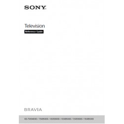 Sony Television Instruction Manual KD-75X9400D KD-65X9300D KD-55X9300D