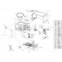 R211D(W) Sharp Microwave Exploded Diagram