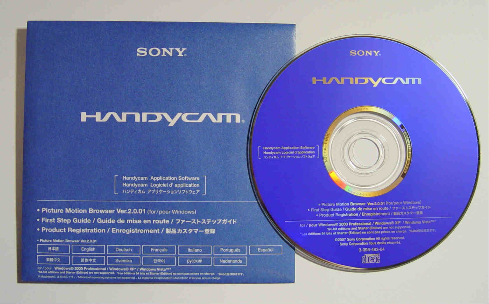 sony handycam application software